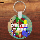 Dialyse- zurse-kunstgeschenken sleutelhanger (Voorkant)