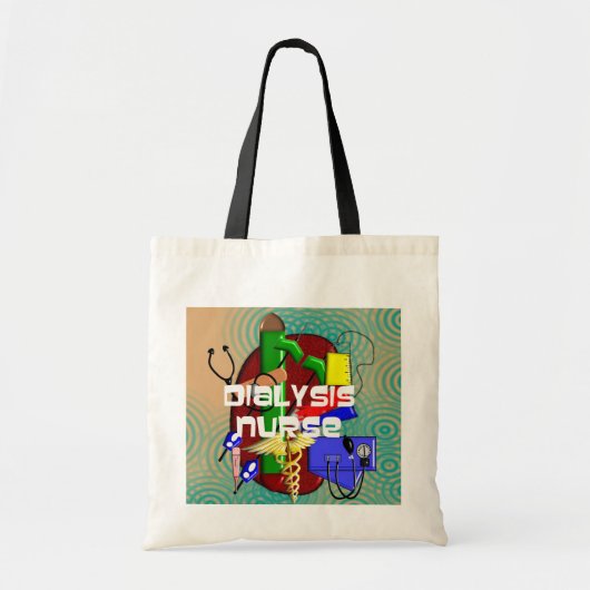 Dialyse- zurse-kunstgeschenken tote bag (Voorkant)