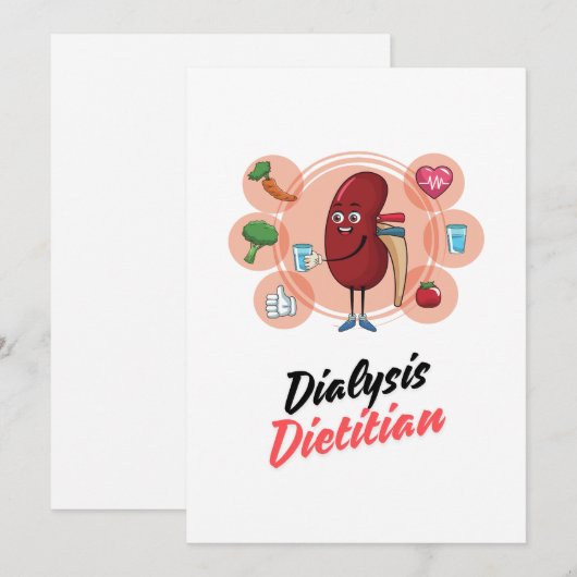 dialysediëtist feestdagenkaart (Voorkant / Achterkant)