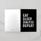 Dialysegeschenken voor patiënten Niertechnologie N Folie Wenskaart (Buiten Laag)