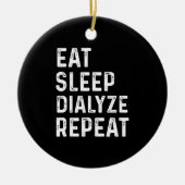 Dialysegeschenken voor patiënten Niertechnologie N Keramisch Ornament (Voorkant)