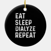 Dialysegeschenken voor patiënten Niertechnologie N Keramisch Ornament (Achterkant)