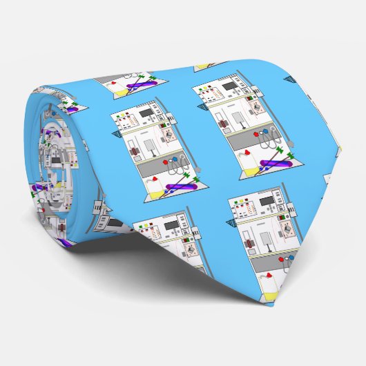 Dialysemachine Necktie-uniek ontwerp Stropdas (Opgerold)
