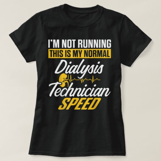 Dialysetechnicus die nanotechnologie gebruikt t-shirt (Design voorkant)
