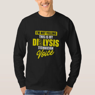 Dialysetechnicus die spraaknanotechnologie t-shirt