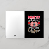 Dialysetechnicus die u met koffie heeft aangesprok folie wenskaart (Buiten Laag)