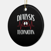 Dialysetechnicus - ECG Pulse Hartslag Keramisch Ornament (Links)