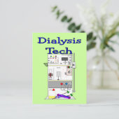 Dialysetechnicus — Fresenius-ontwerp machine Briefkaart (Staand voorkant)