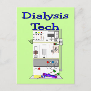 Dialysetechnicus — Fresenius-ontwerp machine Briefkaart