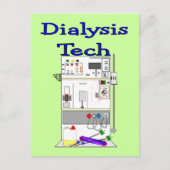 Dialysetechnicus — Fresenius-ontwerp machine Briefkaart (Voorkant)