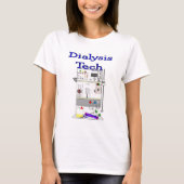 Dialysetechnicus — Fresenius-ontwerp machine T-shirt (Voorkant)