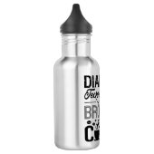 Dialysetechnicus met koffie-nefrologie waterfles  (Links)