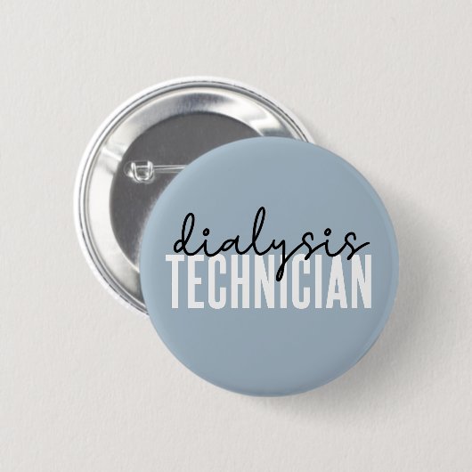 Dialysetechnicus | Nephrology Tech Gifts Ronde Button 5,7 Cm (Voorkant /achterkant)
