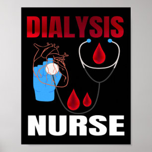 Dialysetechnicus voor mannen vrouwen Hemodialyse N Poster
