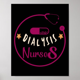 Dialysetechnicus voor mannen vrouwen hemodialyse v poster