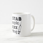 Dialysetechniek i stab mensen voor een levende ver koffiemok (Voorkant rechts)