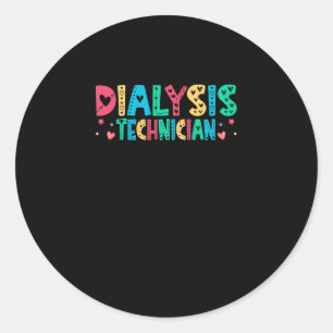 Dialysetechniek - Nefrologie Hemodialyse Technicus Ronde Sticker