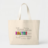 Dialyseterminologie — cadeaus grote tote bag (Voorkant)