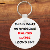 dialyseverpleegkundige, geweldige sleutelhanger (Voorkant)