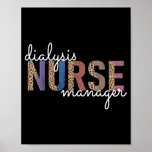 Dialyseverpleegkundige Manager nefrologie Verplegi Poster (Voorkant)