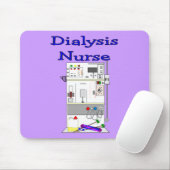 Dialysezurse-cadeautjes voor unieke machines muismat (Met muis)