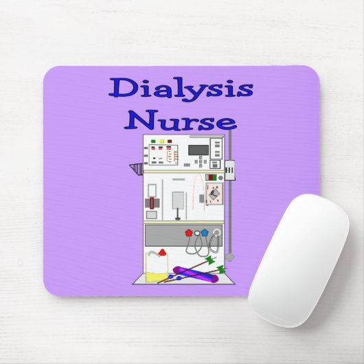 Dialysezurse-cadeautjes voor unieke machines muismat (Met muis)