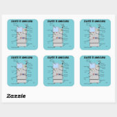 Dialysis Humor Vierkante Sticker (Vel)