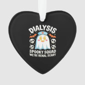 Dialysis Nephrology Nurse Cute Halloween Spooky Es Ornament (voorkant)