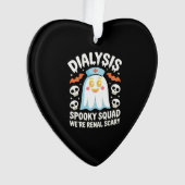 Dialysis Nephrology Nurse Cute Halloween Spooky Es Ornament (voorkant)