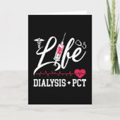 Dialysis Nurse Tech Life Dialysis + PCT Technician Kaart (Voorkant)