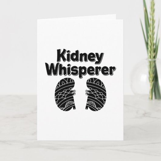 Dialysis Tech Nurse Kidney Whisperer Nephrology Kaart (Voorkant)