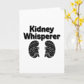 Dialysis Tech Nurse Kidney Whisperer Nephrology Kaart (Gele Bloem)