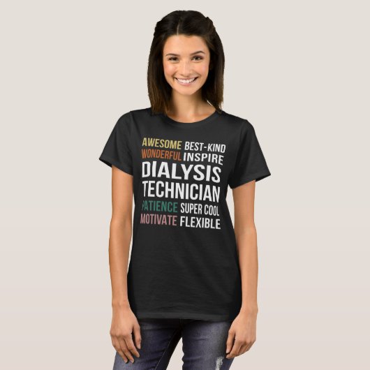 Dialysis Technician Appreciation T-shirt (Voorkant volledig)