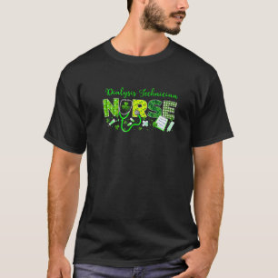 Dialysis Technicien verpleegster St. Patricks Day  T-shirt