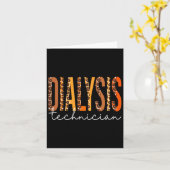 Dialysis Technicus Leopard Herfst herfst Lovers da Kaart (Gele Bloem)