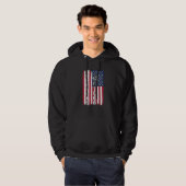 Dialysis Us Flag for Patriotic Dialysis Technician Hoodie (Voorkant volledig)