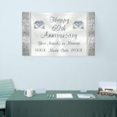Diamant, 60e Jubileum banners, gepersonaliseerd Spandoek (Beurs)