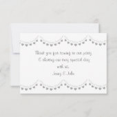 Diamant 60e trouwdag bunting dank u bedankkaart (Achterkant)