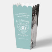 Diamant 60e trouwdag twee foto's bedankdoosjes (Voorkant)