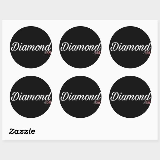 Diamant 868 logo ronde sticker (Vel)