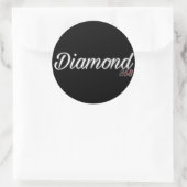 Diamant 868 logo ronde sticker (Tas)
