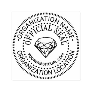 Diamant Algemene Aangepaste Officiële Stempel Naam