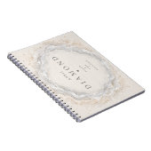 Diamant April Geboortesteen Notitieboek (Rechterzijde)