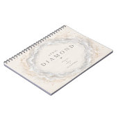 Diamant April Geboortesteen Notitieboek (Linkerzijde)