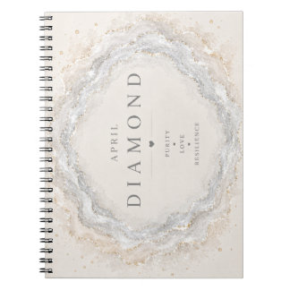 Diamant April Geboortesteen Notitieboek