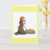 Diamant - April Verjaardag Kaart (Gele Bloem)