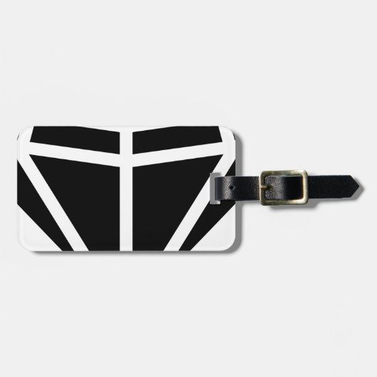 diamant bagagelabel (Voorkant horizontaal)