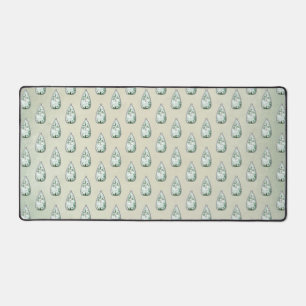  diamant blauwgroen neushoorn Victoriaans Bureaumat