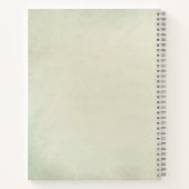  diamant blauwgroen neushoorn Victoriaans Notitieboek (Achterkant)