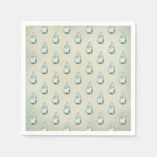  diamant blauwgroen strass elegant patroon servet